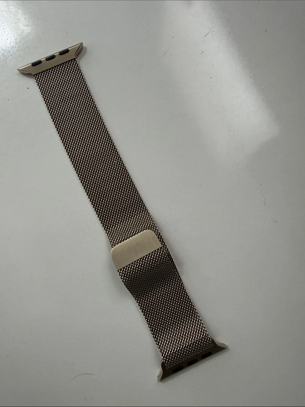Apple 45mm Gold Stainless Steel Milanese Loop Smartwatch Band